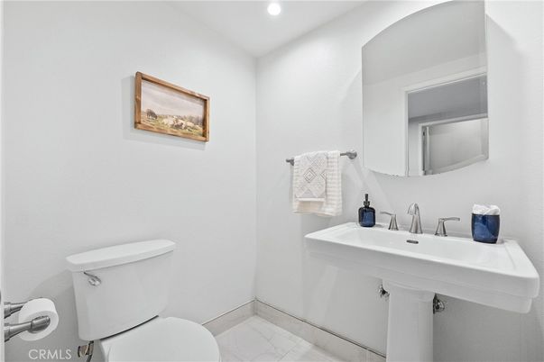 Bathroom, Interior, Marble, Recessed Lighting