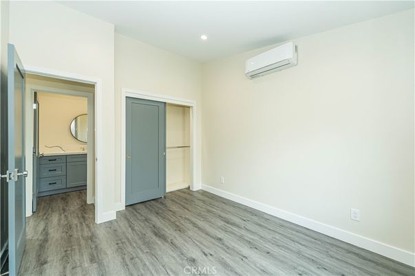 Bathroom, Empty room, Interior, Recessed Lighting, Wood Texture Flooring
