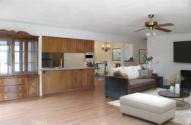 Chandelier, Dining room, Interior, Kitchen, Living room, Wood Texture Flooring