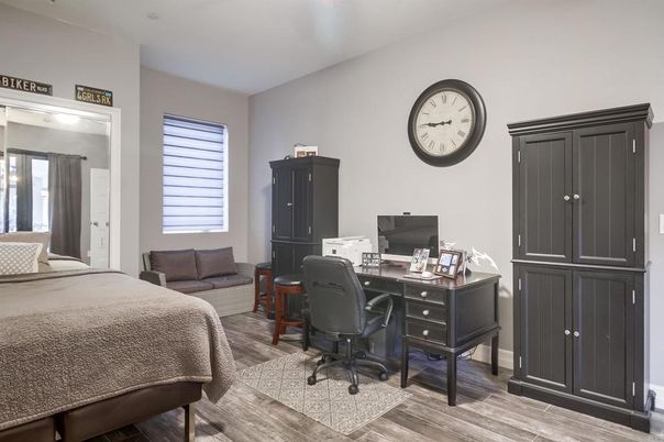 Bedroom, Home Office, Interior, Wood Texture Flooring