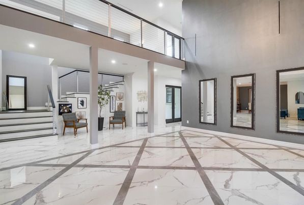 Interior, Marble, Recessed Lighting