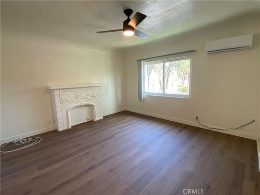 Empty room, Fireplace, Interior, Wood Texture Flooring