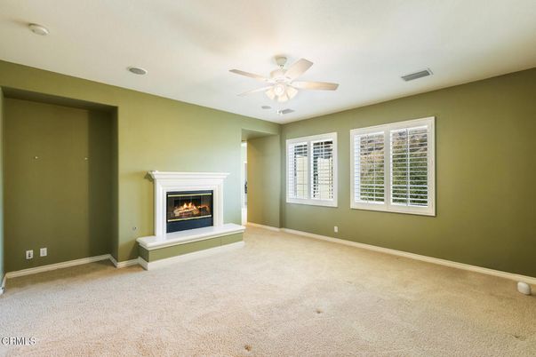 Empty room, Fireplace, Interior