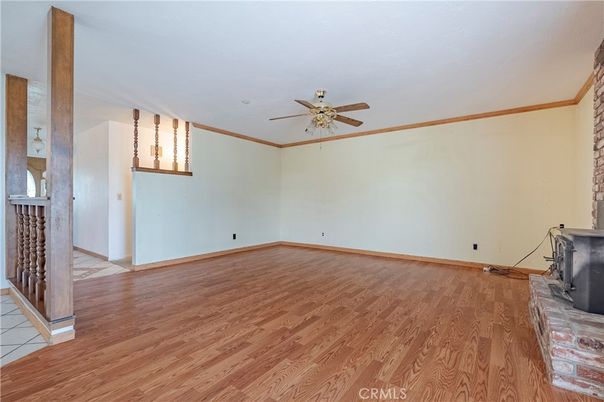 Empty room, Fireplace, Interior, Wood Texture Flooring