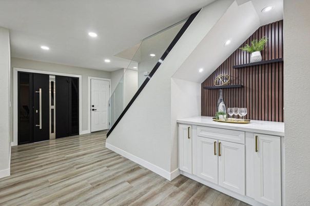 Interior, Recessed Lighting, Wood Texture Flooring