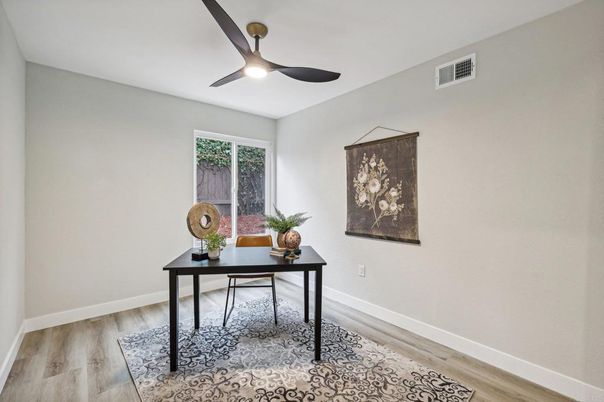 Home Office, Interior, Wood Texture Flooring