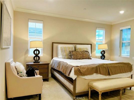 Bedroom, Interior, Recessed Lighting