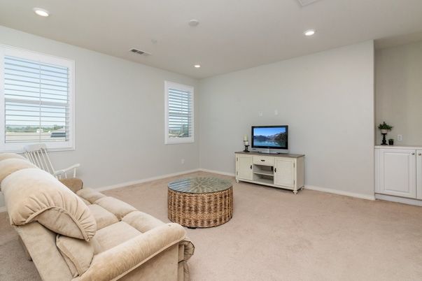 Interior, Living room, Recessed Lighting