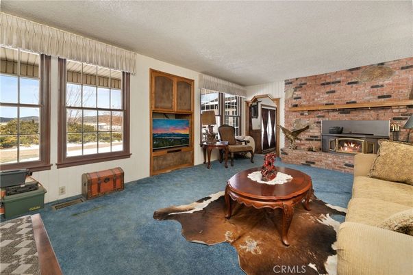 Fireplace, Interior, Living room, Stone Walls