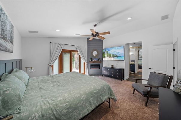 Bedroom, Interior, Recessed Lighting