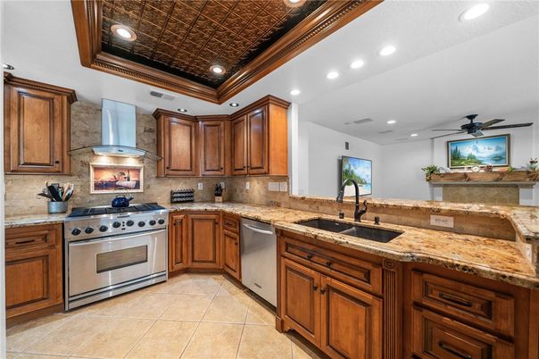 Interior, Kitchen, Recessed Lighting, Stainless Steel Appliances