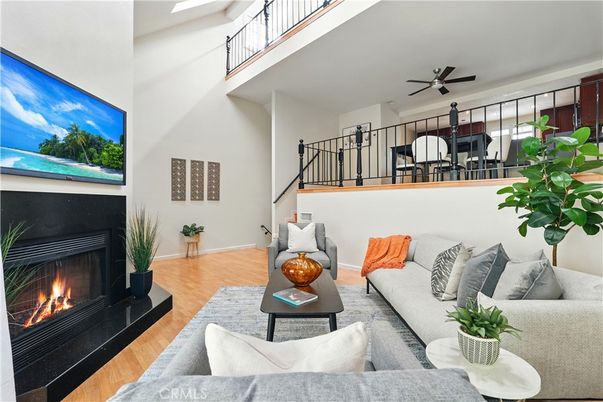 Fireplace, Interior, Living room, Wood Texture Flooring