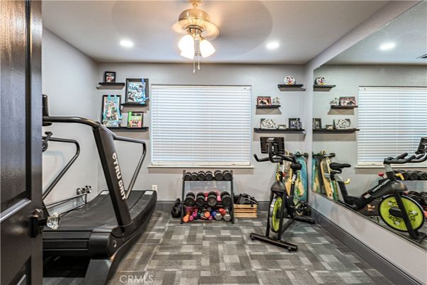 Fitness Equipment, Interior, Recessed Lighting