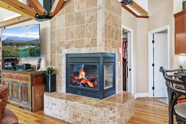 Fireplace, Interior, Wood Texture Flooring