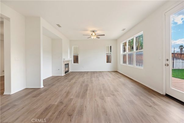 Empty room, Fireplace, Interior, Wood Texture Flooring