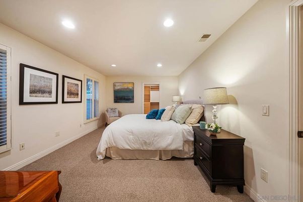 Bedroom, Interior, Recessed Lighting