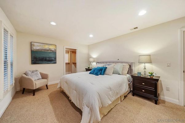 Bedroom, Interior, Recessed Lighting