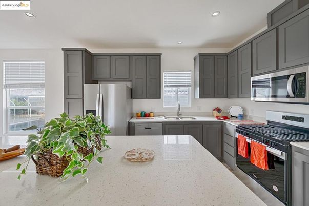 Interior, Kitchen, Recessed Lighting, Stainless Steel Appliances
