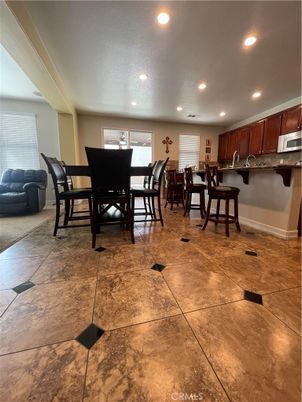 Dining room, Interior, Kitchen, Recessed Lighting