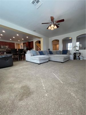 Dining room, Interior, Kitchen, Living room, Recessed Lighting