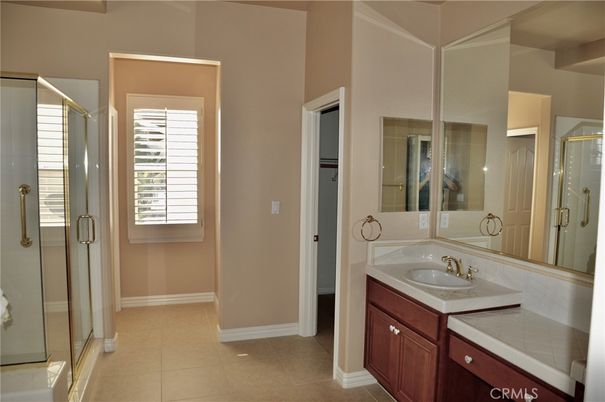 Bathroom, Dual Sink Vanities, Glass Shower, Interior, Tile Countertops
