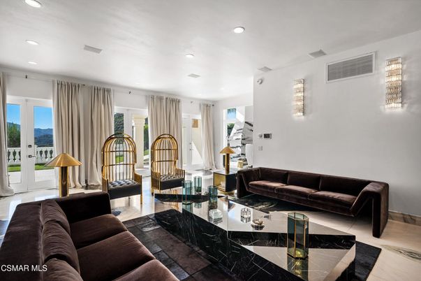 Interior, Living room, Recessed Lighting