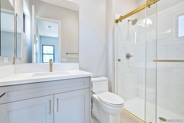 Bathroom, Glass Shower, Interior