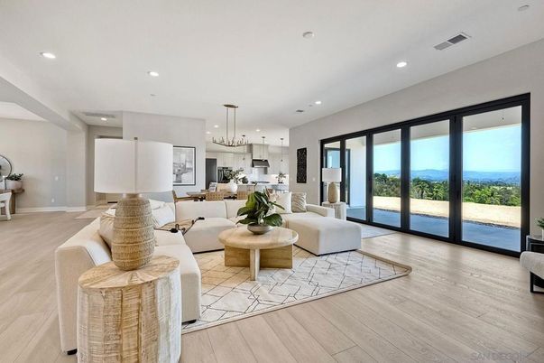 Interior, Kitchen, Living room, Pendant Lights, Recessed Lighting, Stainless Steel Appliances, Wood Texture Flooring