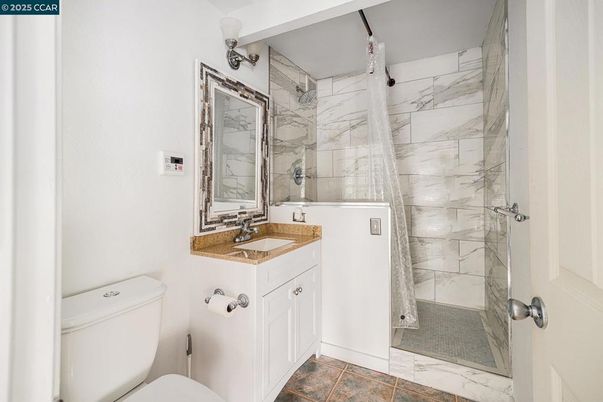 Bathroom, Glass Shower, Interior, Marble Walls