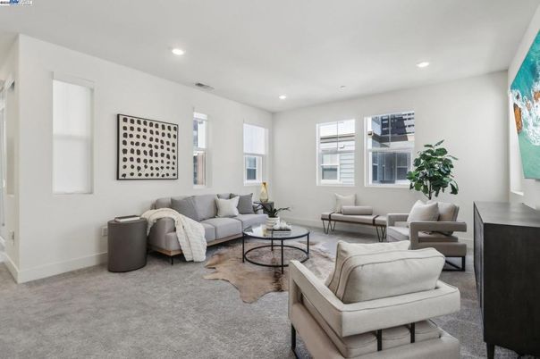 Interior, Living room, Recessed Lighting