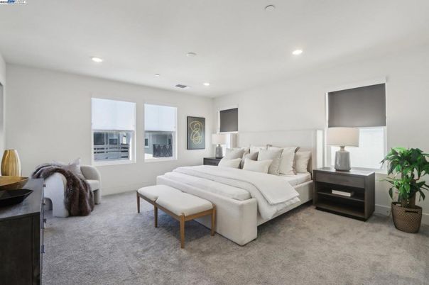 Bedroom, Interior, Recessed Lighting