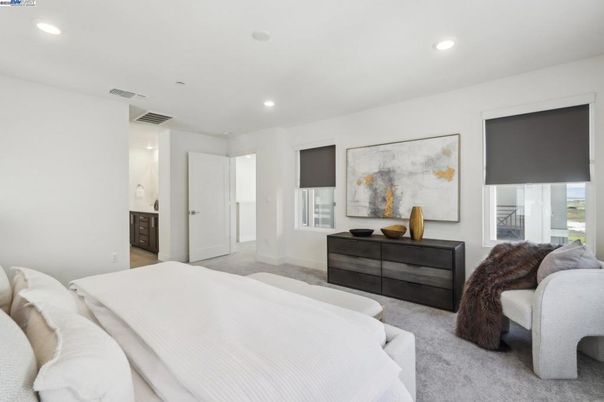 Bedroom, Interior, Recessed Lighting