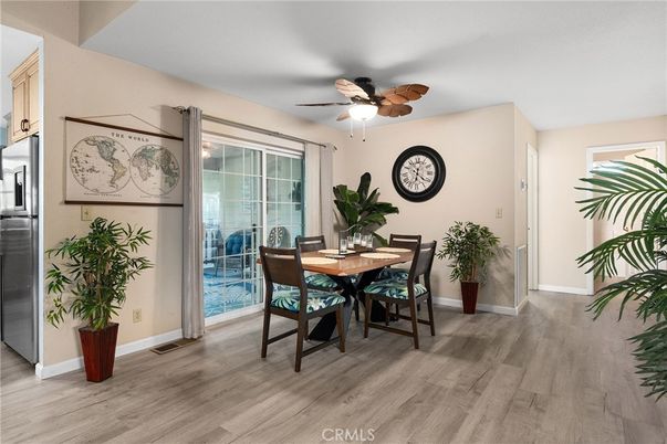 Dining room, Interior, Wood Texture Flooring