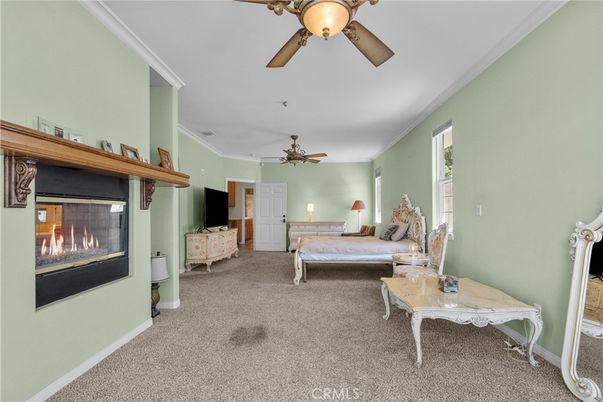 Bedroom, Fireplace, Interior