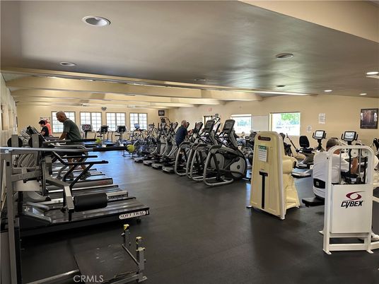 Fitness Equipment, Gym, Interior, Recessed Lighting
