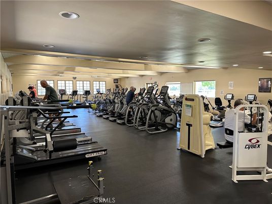 Fitness Equipment, Gym, Interior, Recessed Lighting