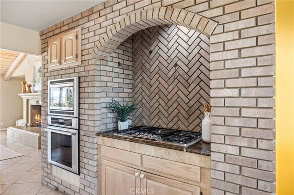 Fireplace, Interior, Kitchen, Stone Walls