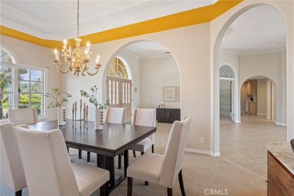 Chandelier, Dining room, Interior