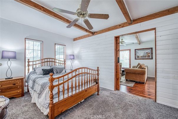 Bedroom, Interior, Wooden Beams, Wood Texture Flooring