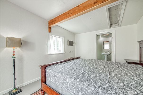 Bedroom, Interior, Wooden Beams