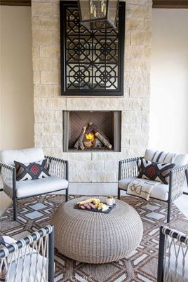 Exterior, Fireplace, Interior