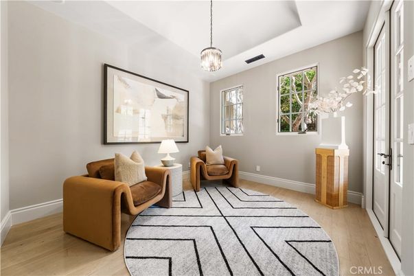 Interior, Living room, Pendant Lights, Wood Texture Flooring
