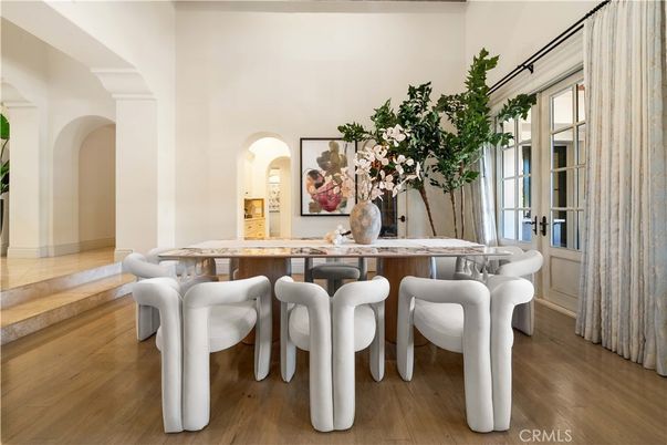 Dining room, Interior, Wood Texture Flooring