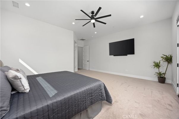 Bedroom, Interior, Recessed Lighting