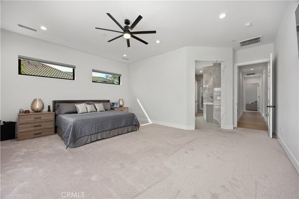 Bedroom, Interior, Recessed Lighting
