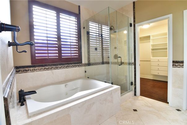 Bathroom, Glass Shower, Interior, Wood Texture Flooring