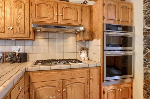Interior, Kitchen, Stainless Steel Appliances, Tile Countertops