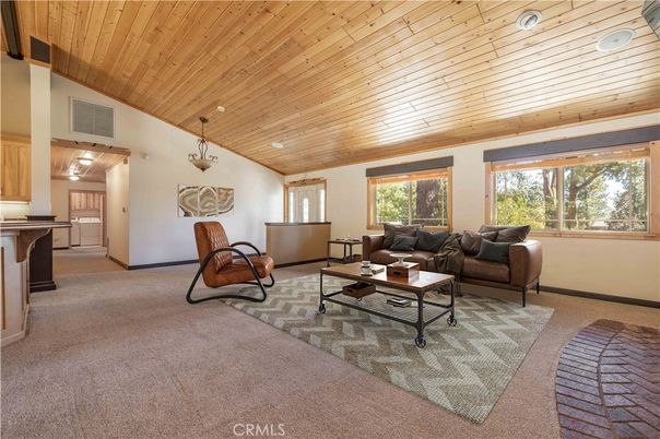 Interior, Living room, Pendant Lights, Wooden Ceilings