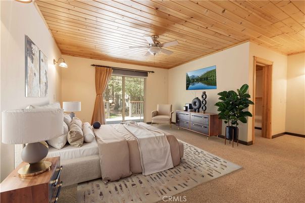 Bedroom, Interior, Wooden Ceilings