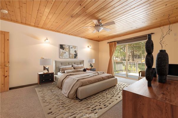 Bedroom, Interior, Wooden Ceilings